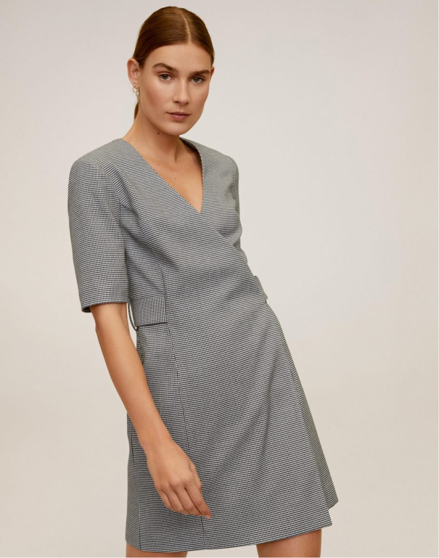 Belt wrap dress