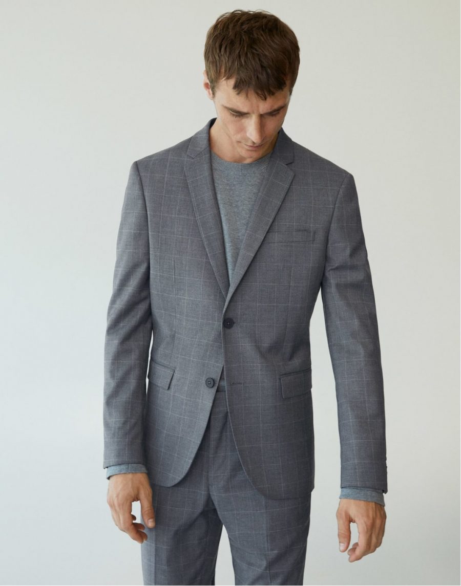 Slim fit suit blazer