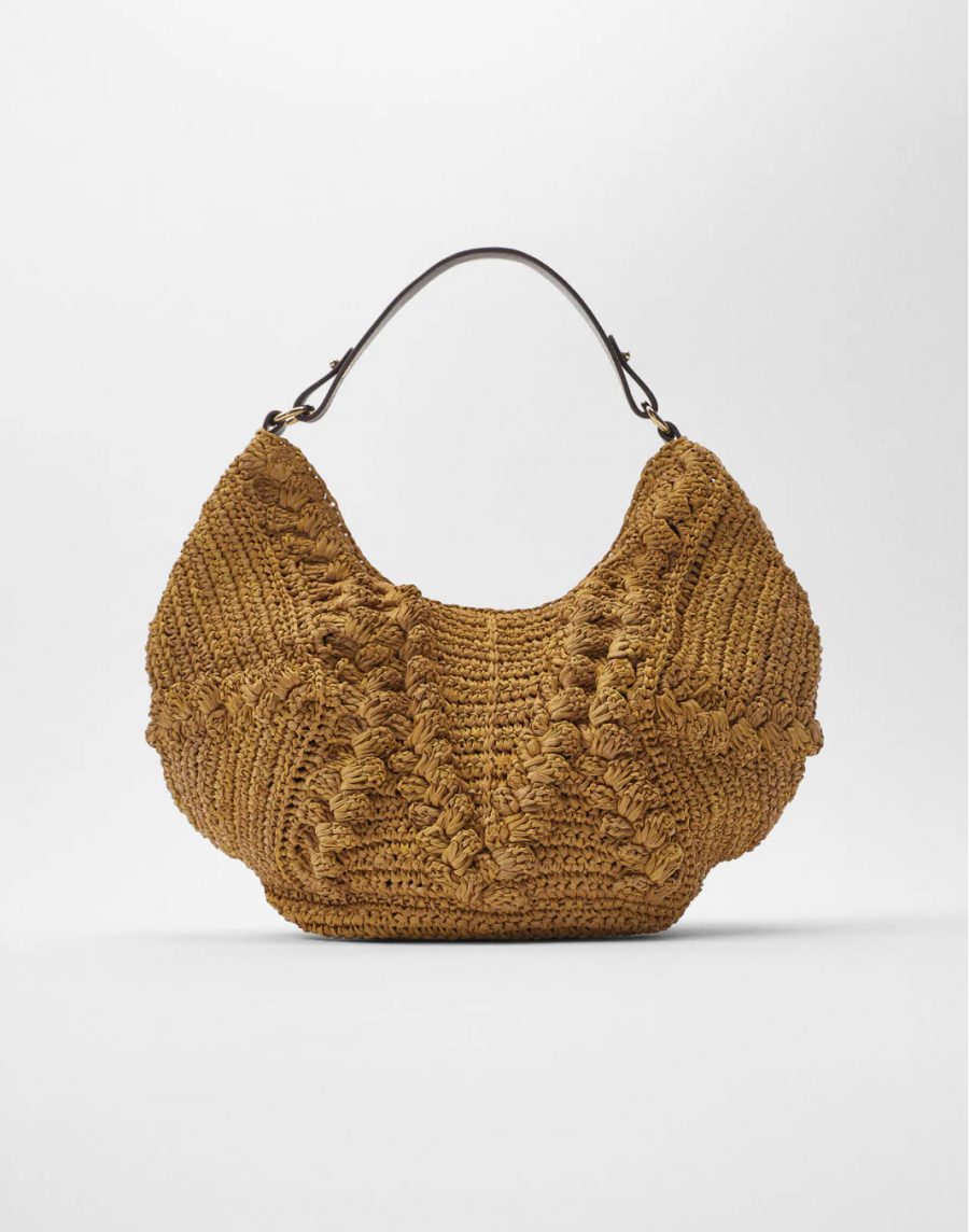 Jute cross-body bag