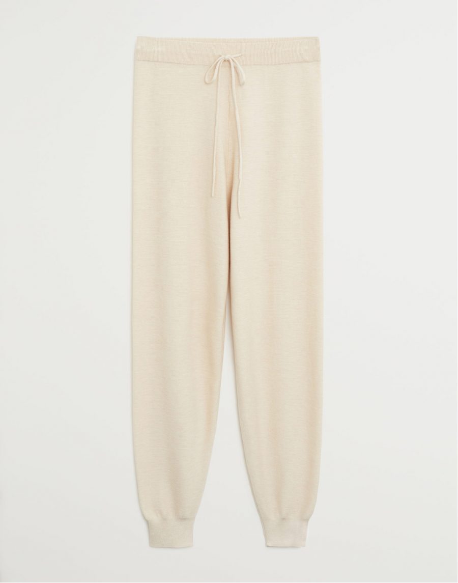 Knit jogger-style trousers - Image 2