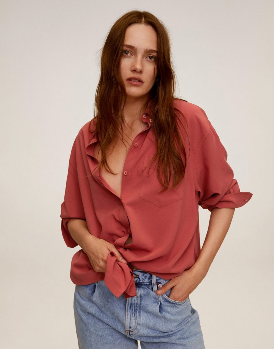 Oversize flowy shirt