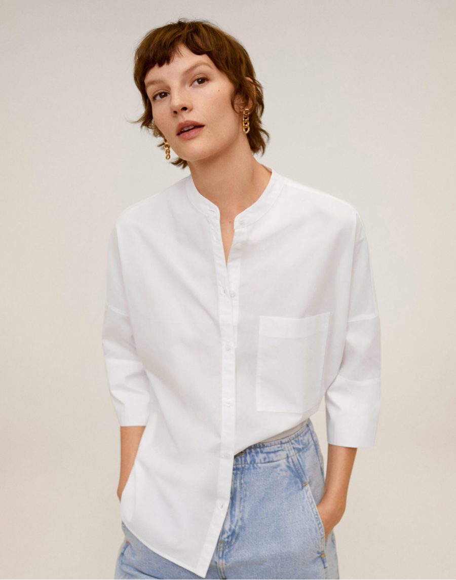 Oversize poplin shirt