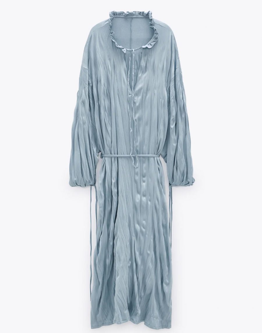 Satin shirt dress - Image 2