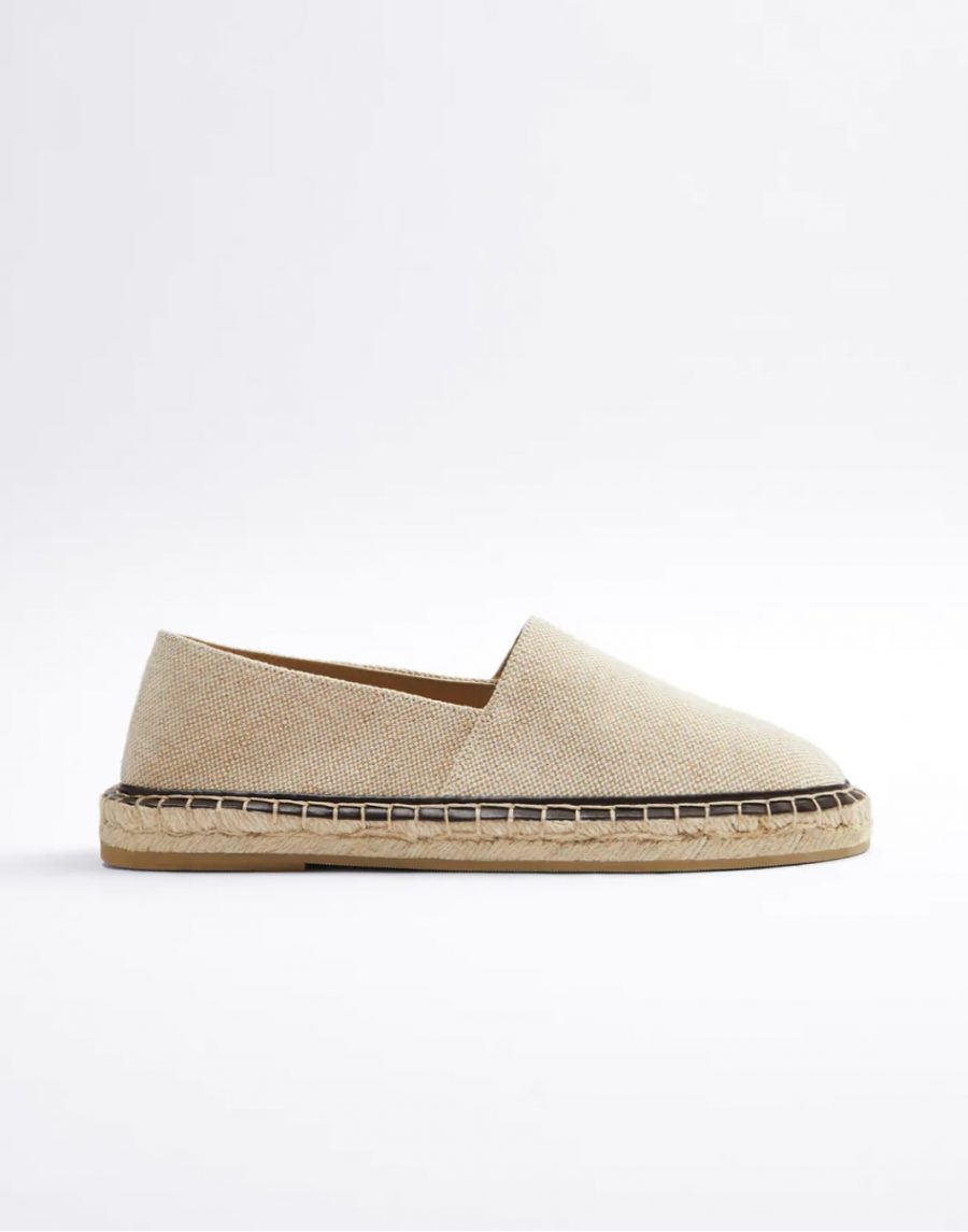 Striped cotton espadrilles