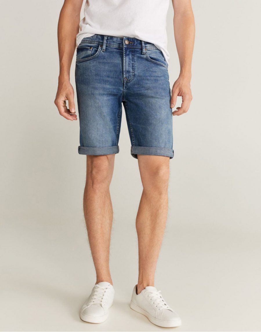 Denim Bermuda shorts