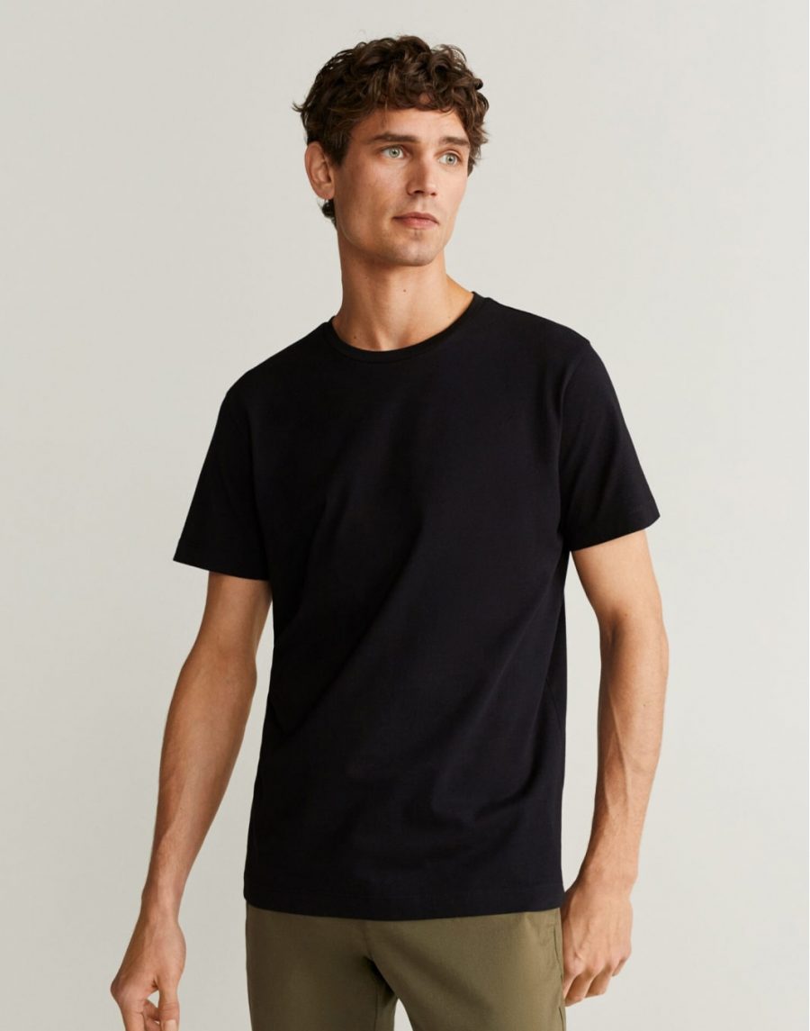 Dark cotton T-shirt