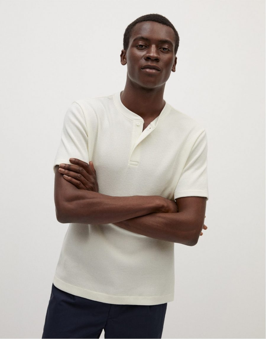 Henley cotton T-shirt