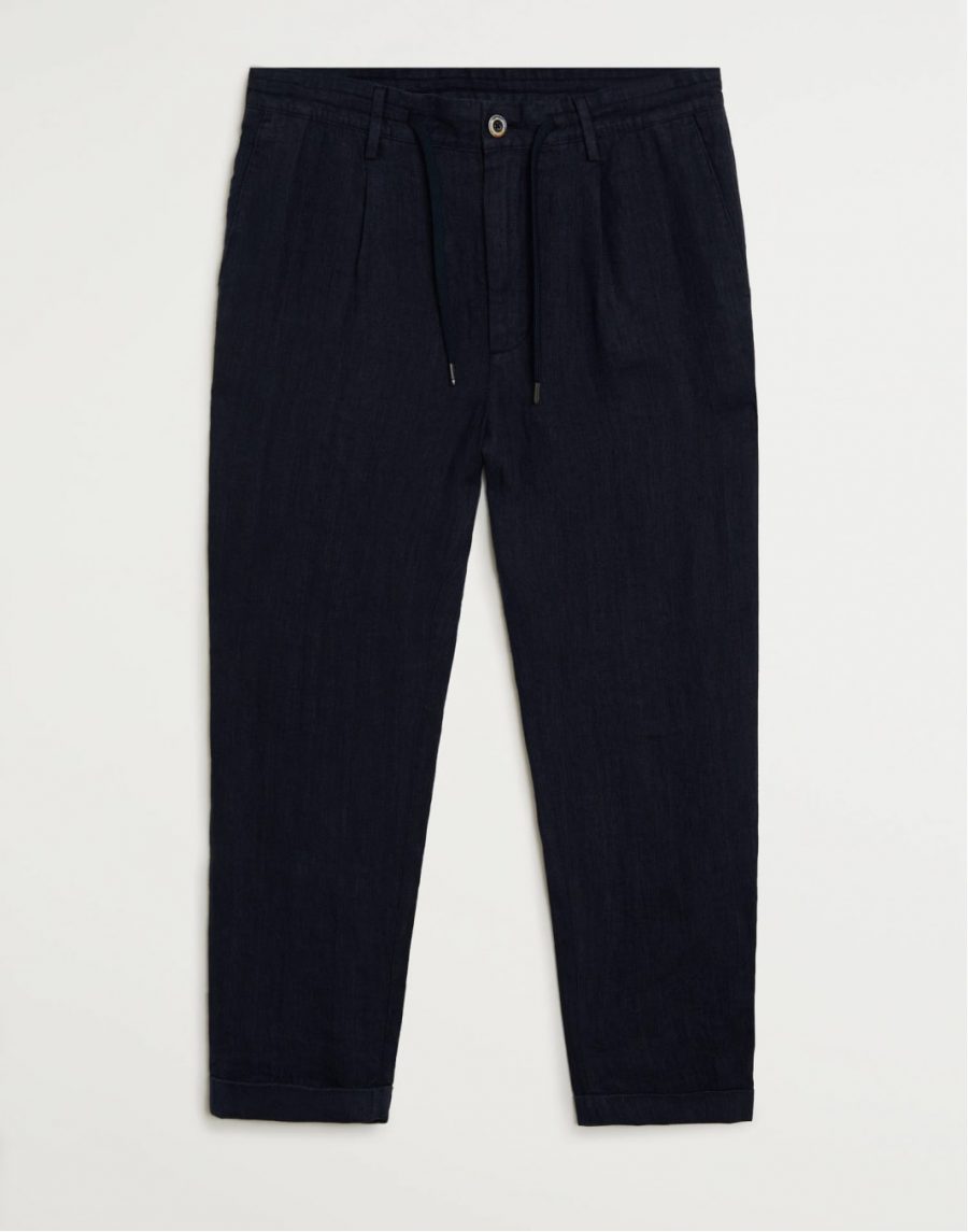 Dark linen trousers - Image 2