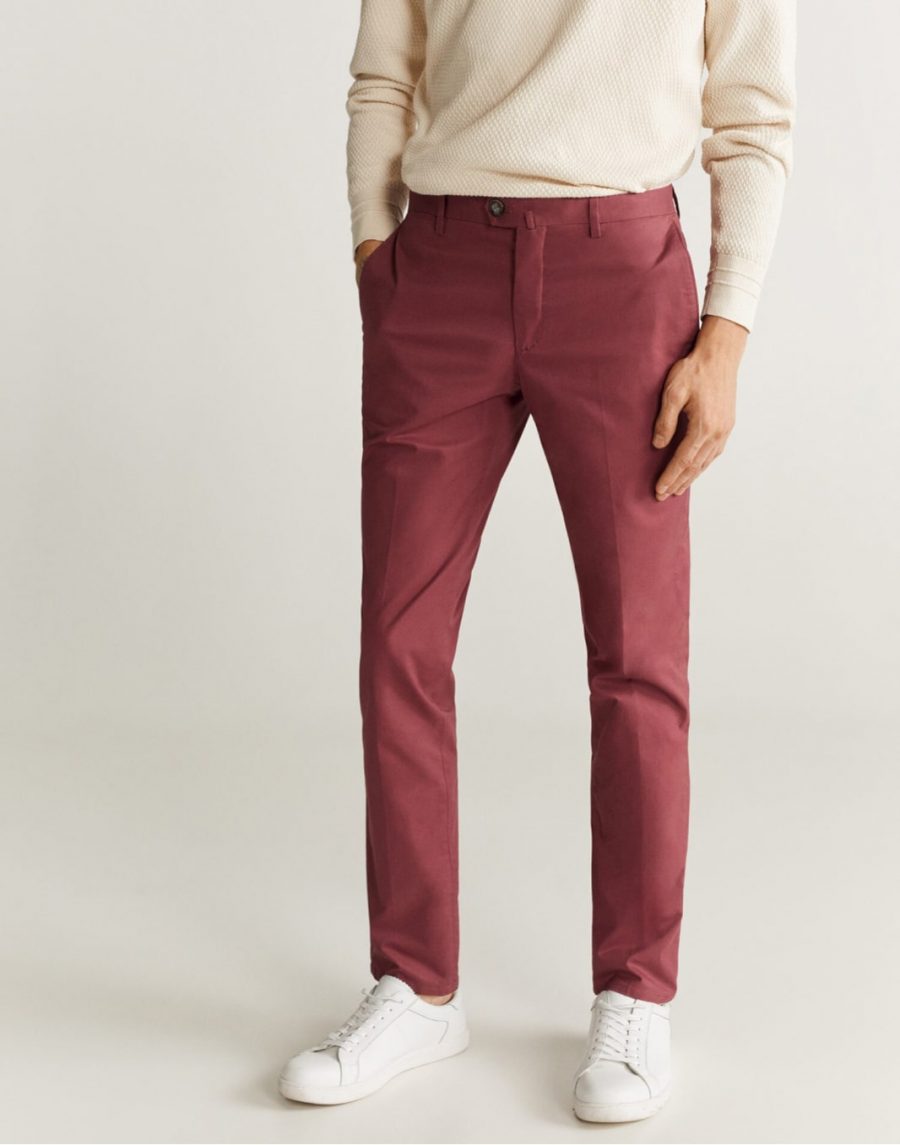 Serge chino trousers