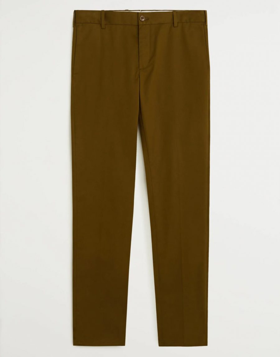 Slim fit serge chino trousers - Image 2