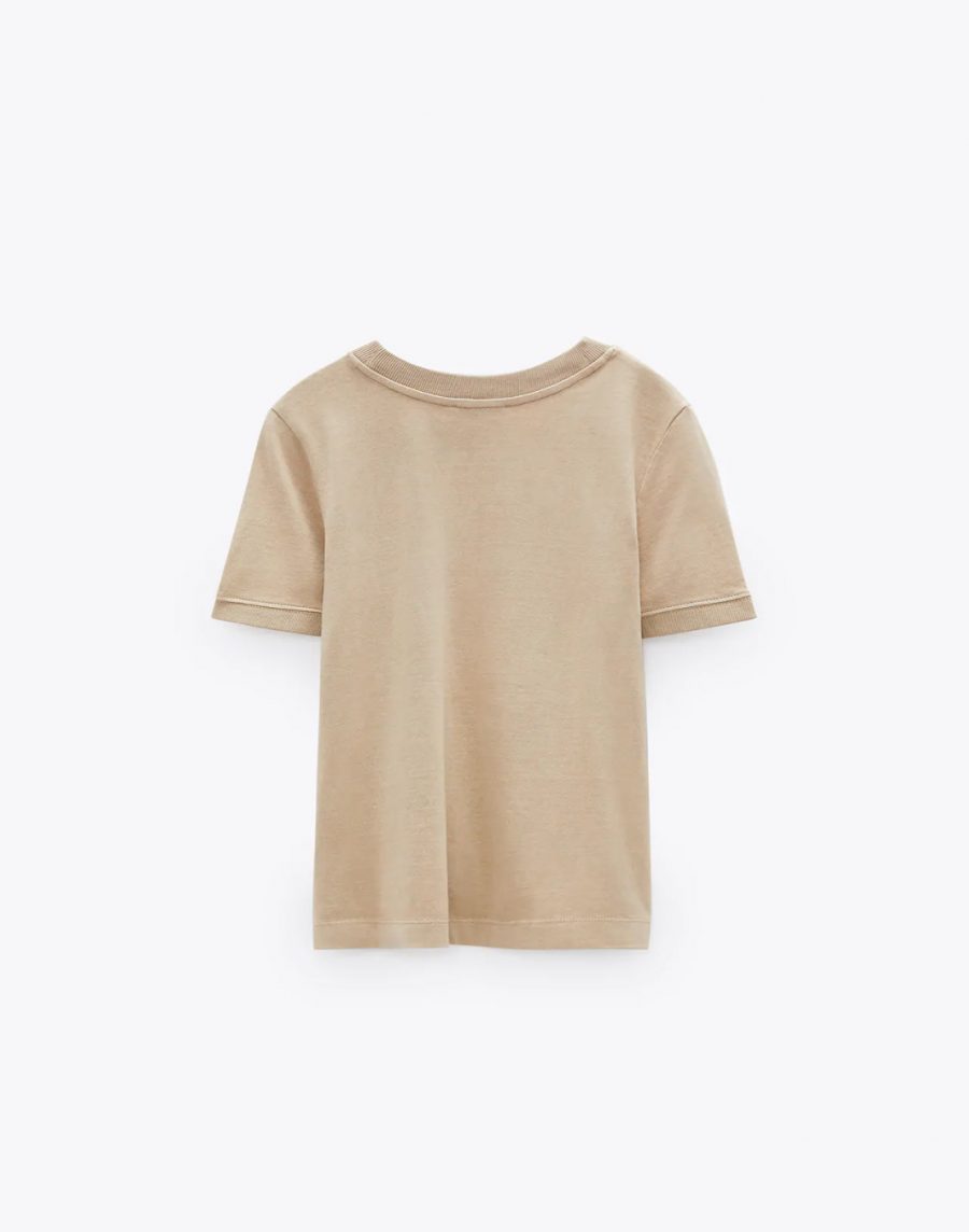 Turtleneck cotton T-shirt - Image 2