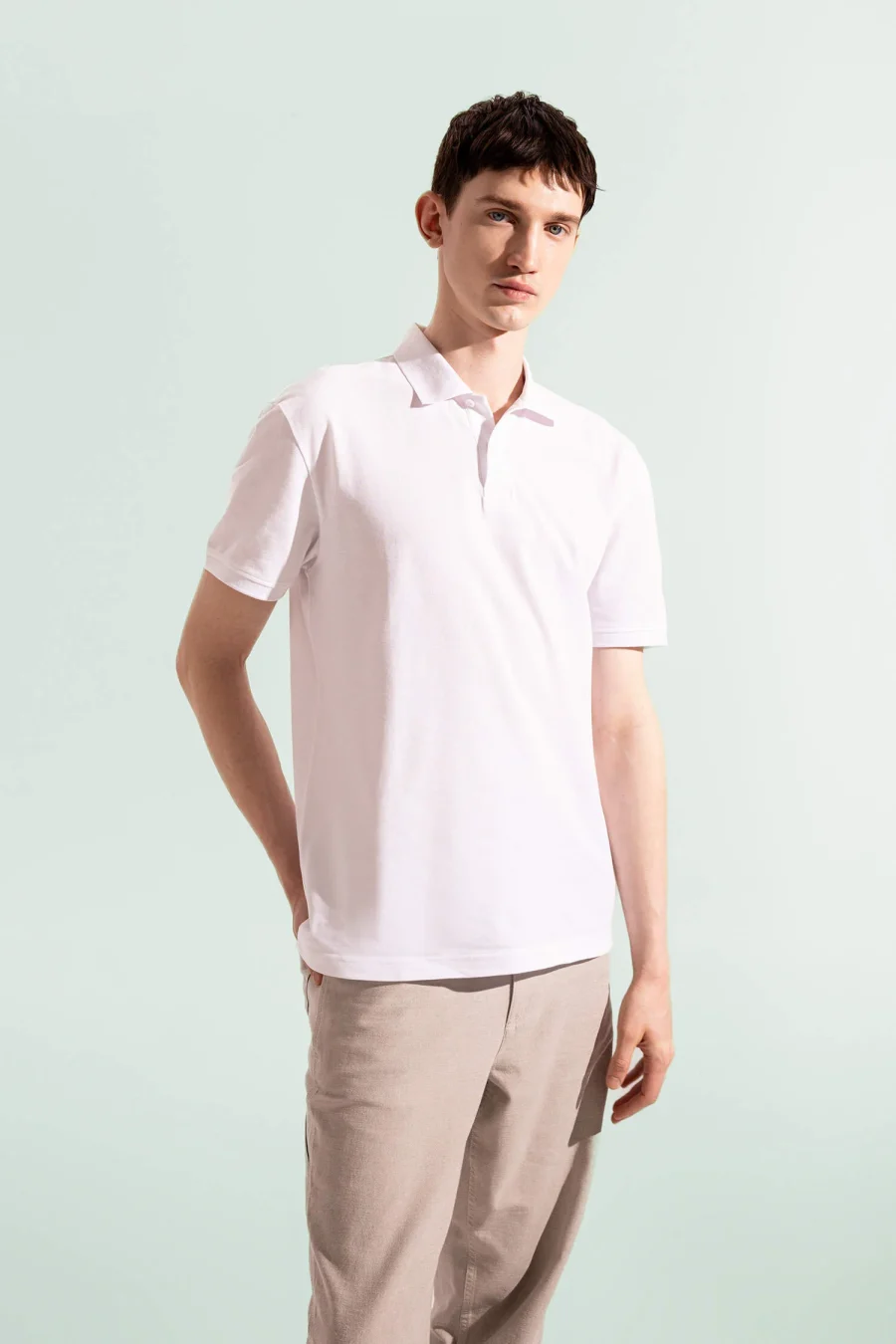 Regular Fit Polo Neck Polo T-Shirt - Image 2